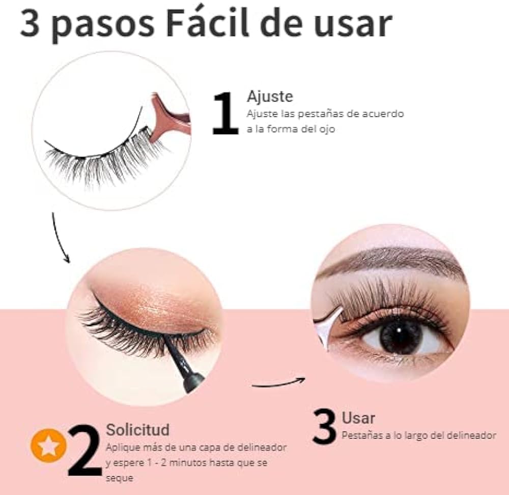 Pestañas Magnéticas Reutilizables 3D
